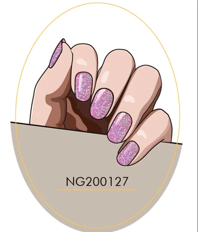 Lila Glitter NG127