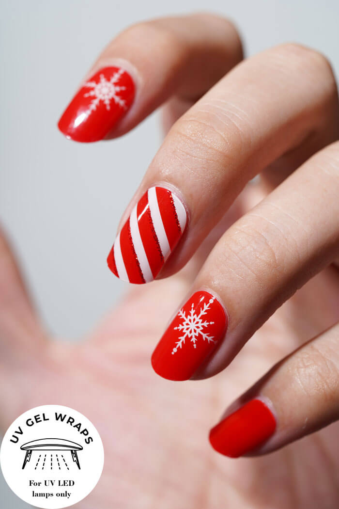 Candy cane Nails NG296