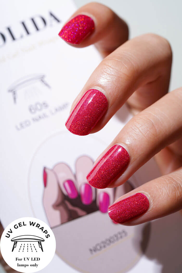 Pink Holo Nails NG325