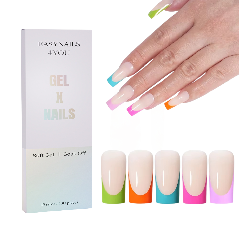 GeluXe French - Nude Long Square Summer Set