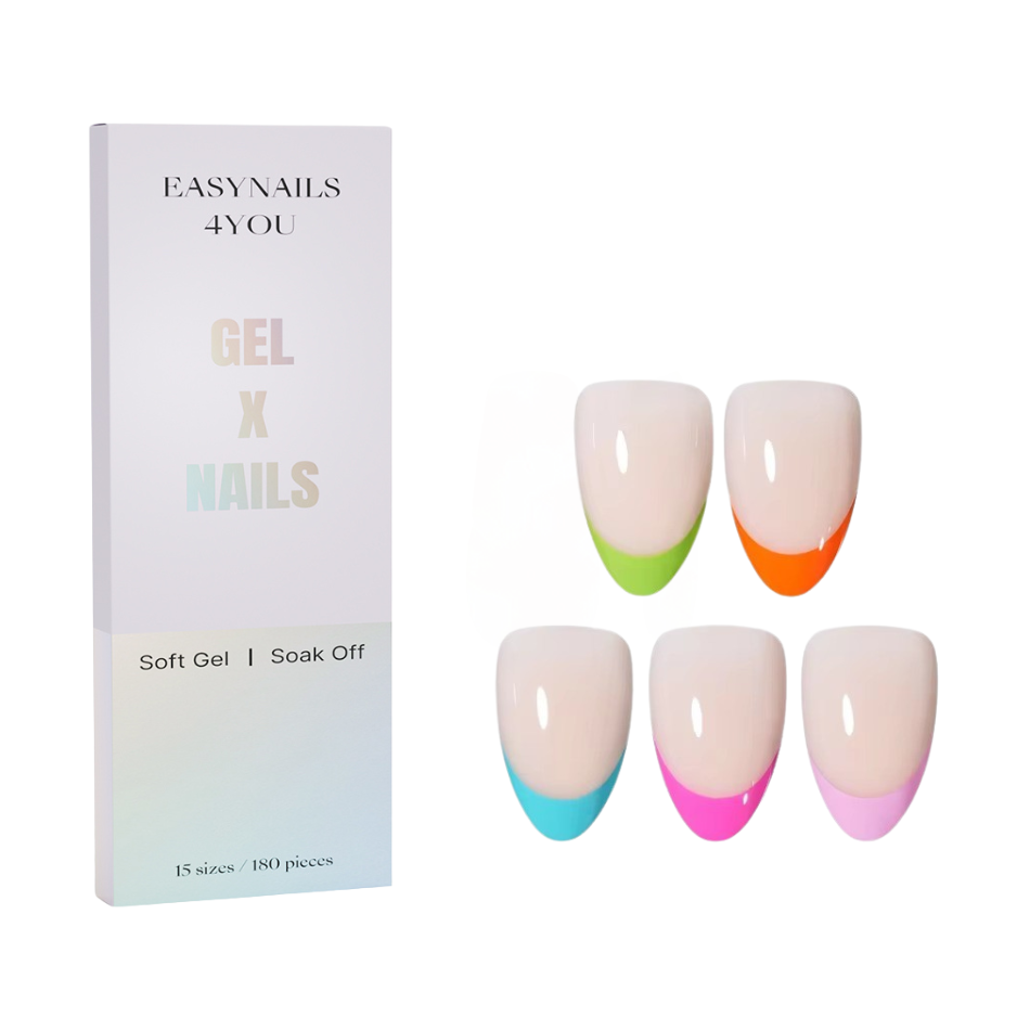 GeluXe French - Nude Short Almond Summer Set