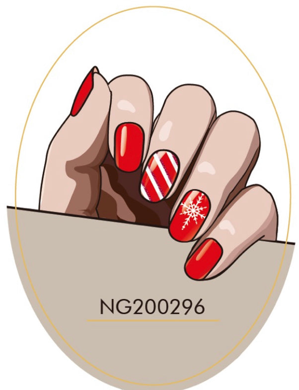 Candy cane Nails NG296