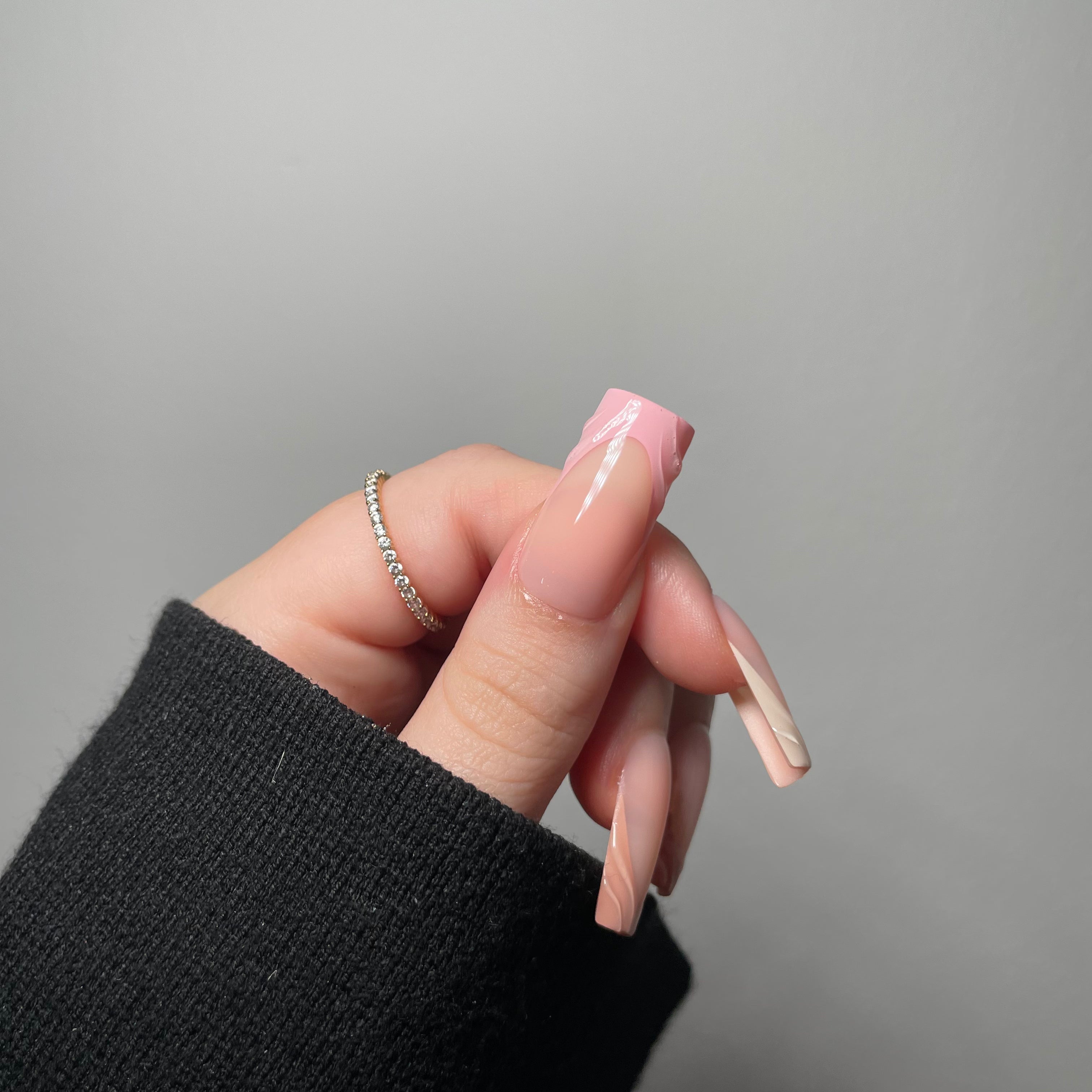 GeluXe French - Nude Long Square Pastel Set