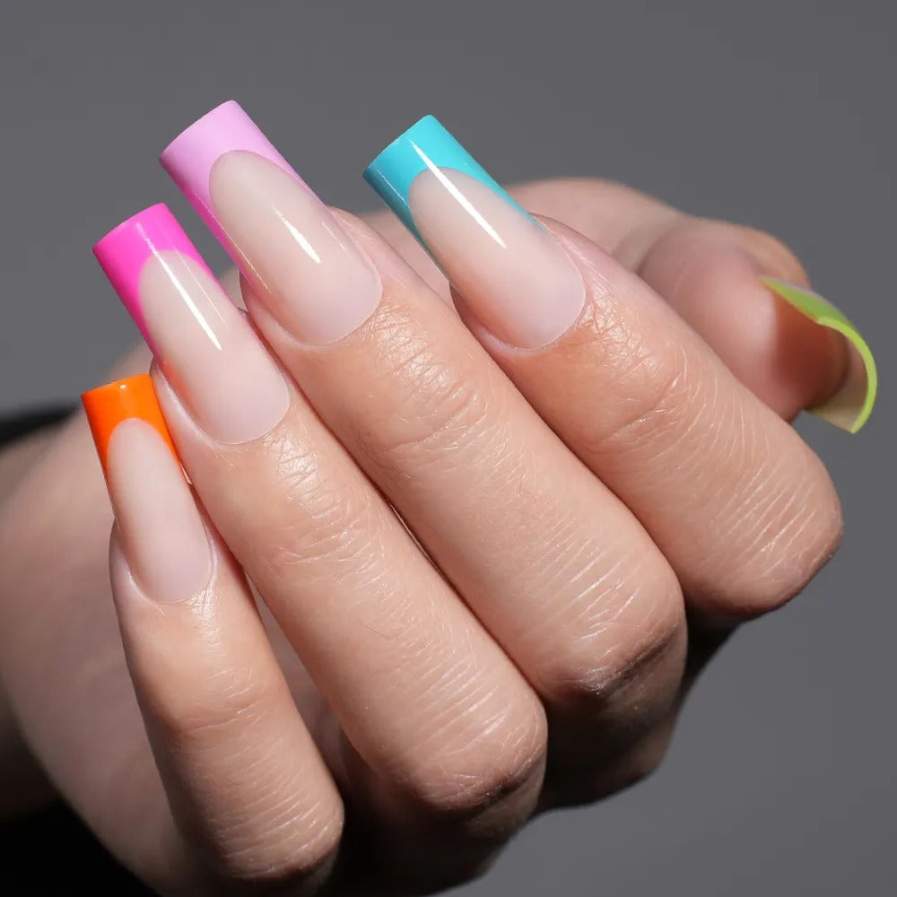 GeluXe French - Nude Long Square Summer Set