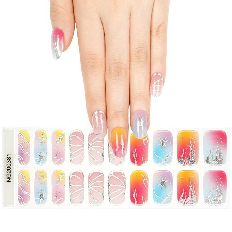 Rainbow Deluxe Nails NG381