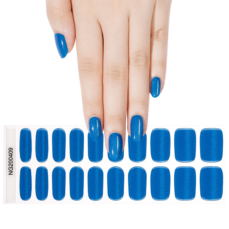 Blue Cat eye Nails NG409