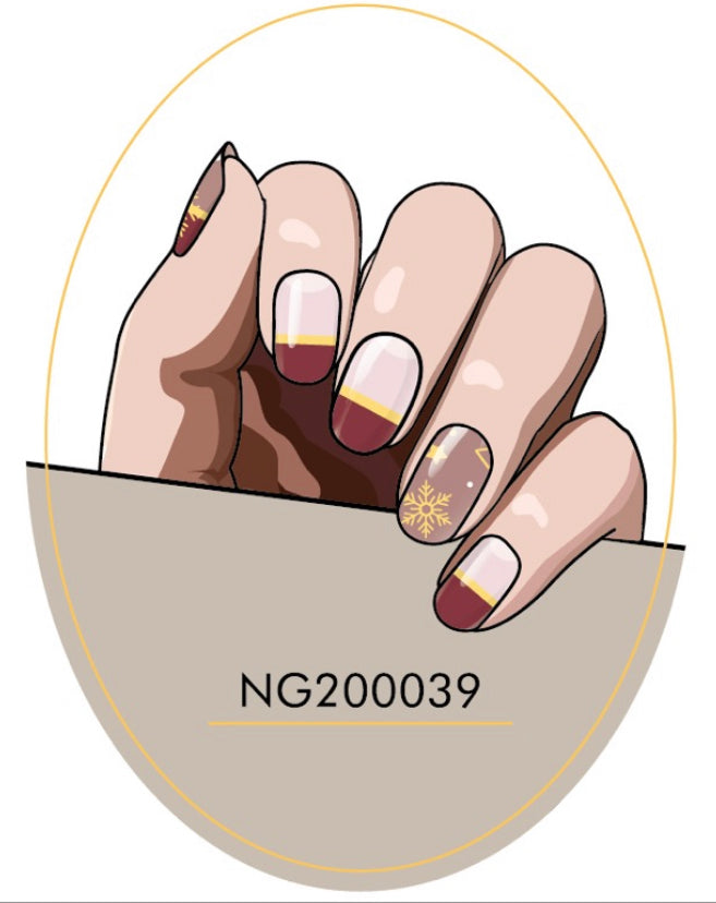 Red Christmas Nails NG39