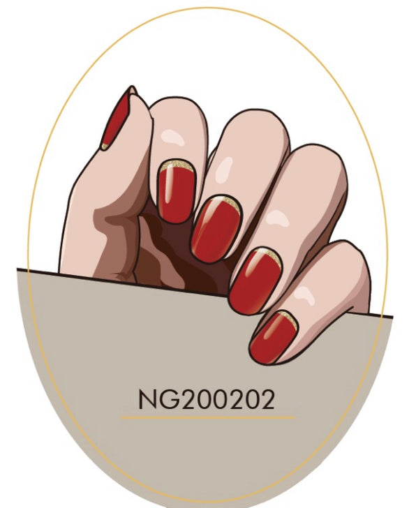 Red Gold Nails NG202