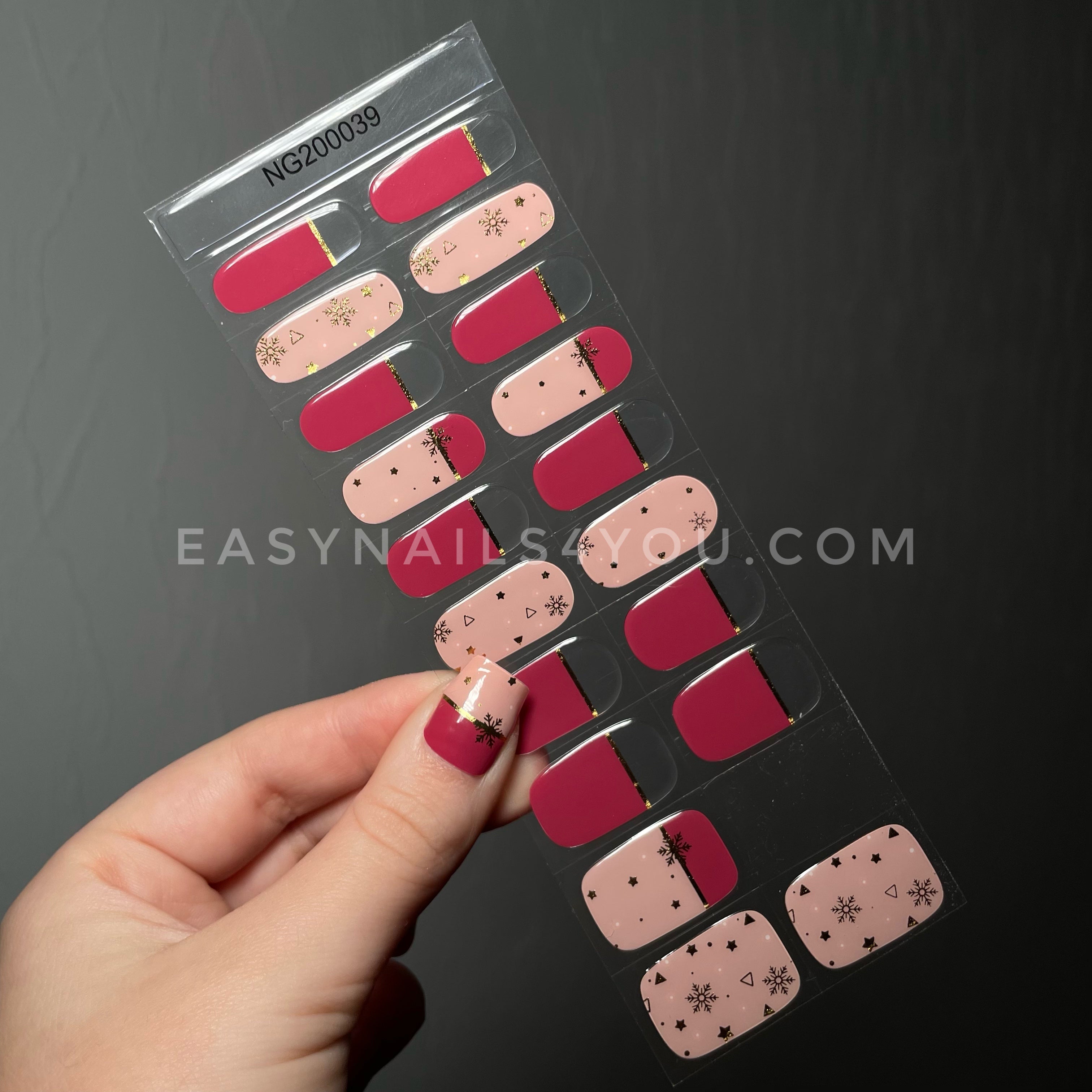 Red Christmas Nails NG39