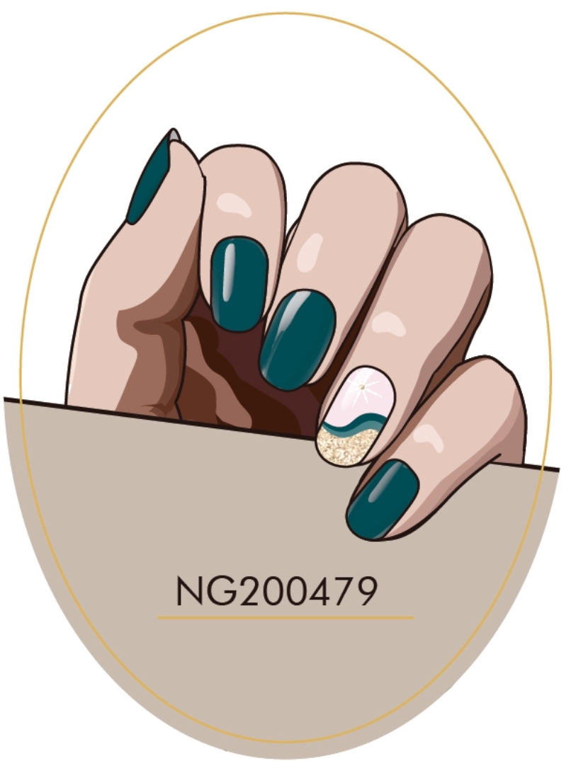 Teal Nails NG479